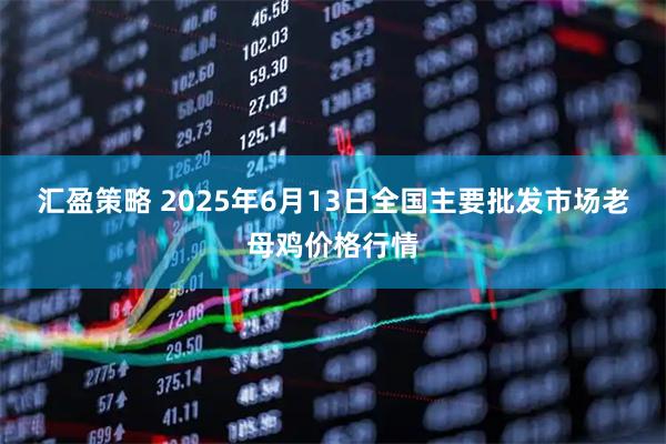 汇盈策略 2025年6月13日全国主要批发市场老母鸡价格行情
